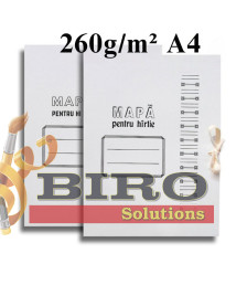 Mapă din carton cu legatură A4, 260 gr.